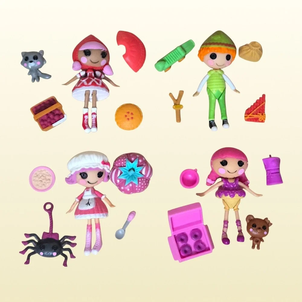 Lalaloopsy Tinies Lot 13 Sets 11 Complete Retired Dolls Accessories & House Case